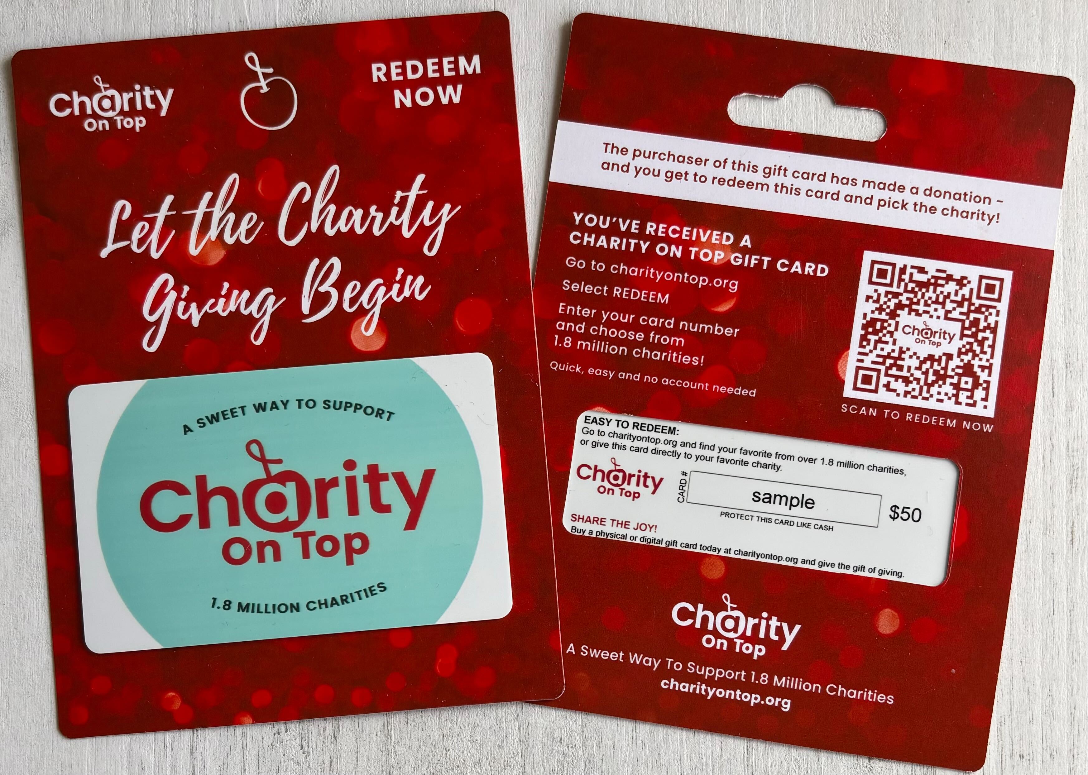 Charity On Top Physical Giftcard